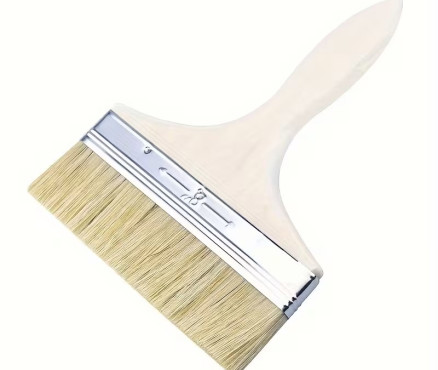 Πλακέ πινέλο, φυσική τρίχα 20εκ.